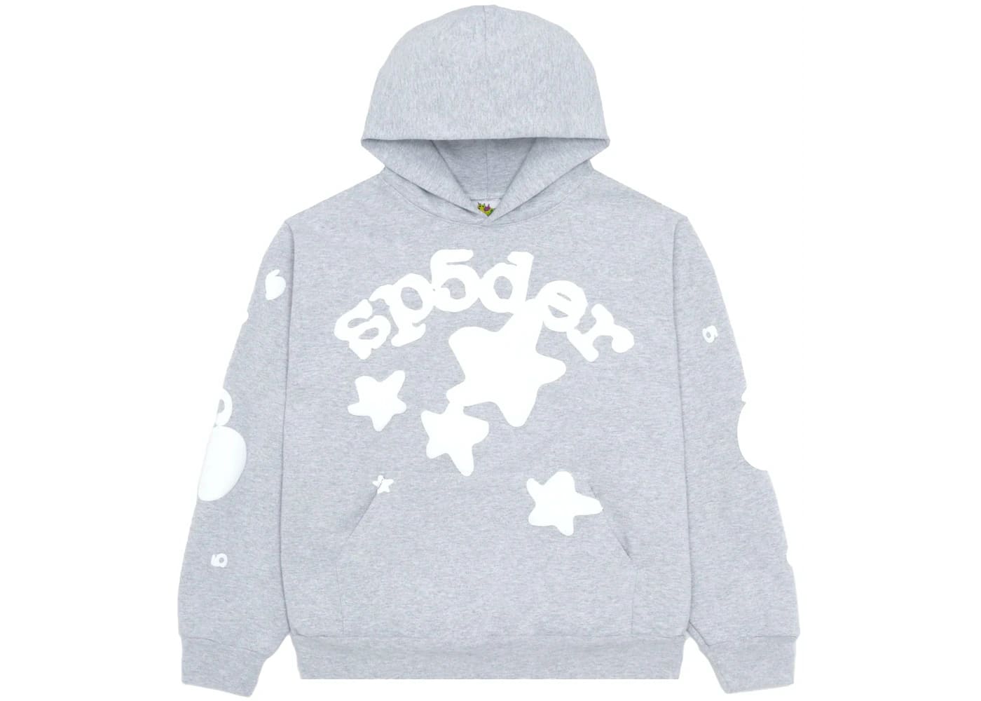 Sp5der Beluga Hoodie Heather Grey - Unlocked Vault Inc