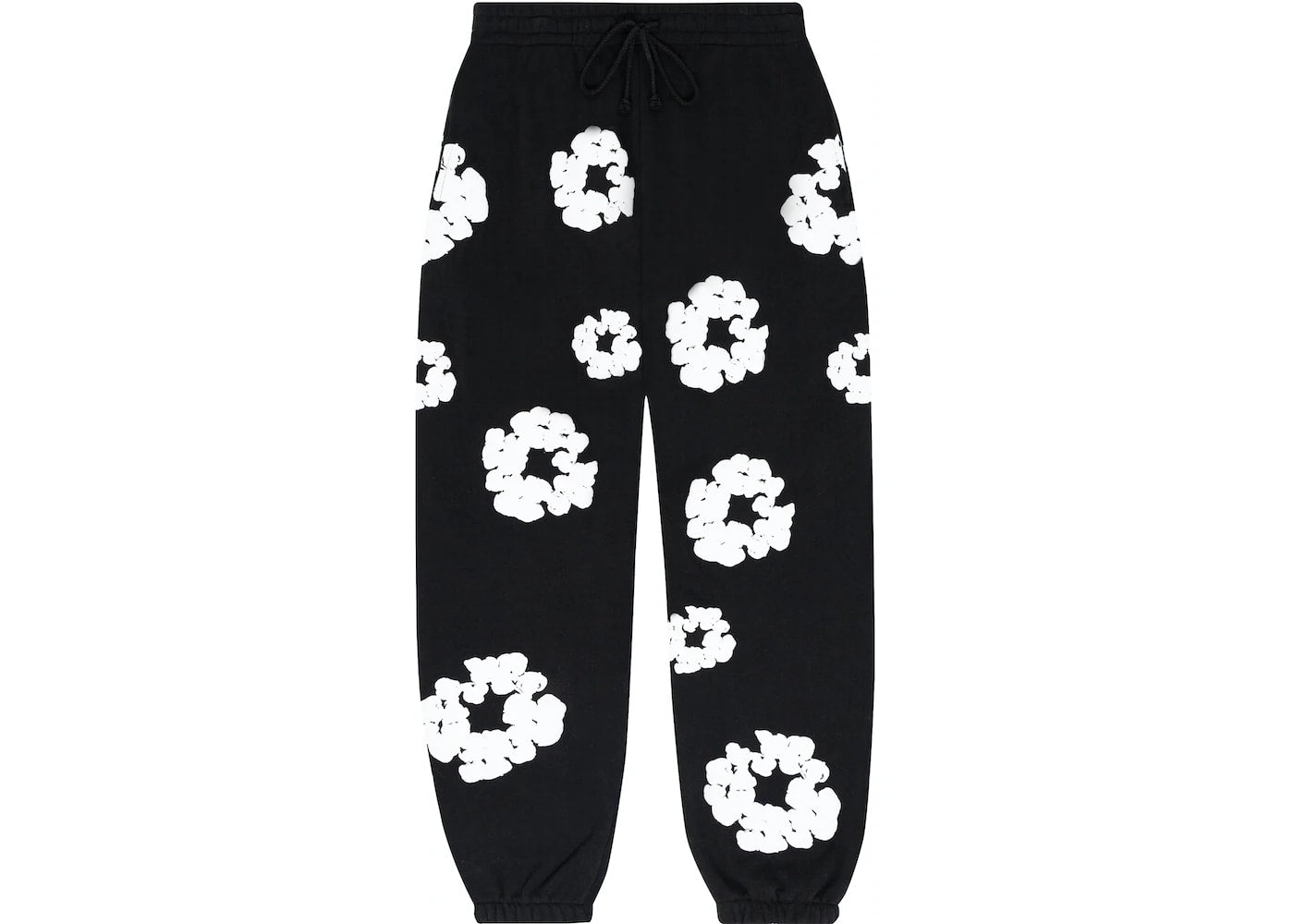 Denim Tears The Cotton Wreath Sweatpants Black - Unlocked Vault Inc