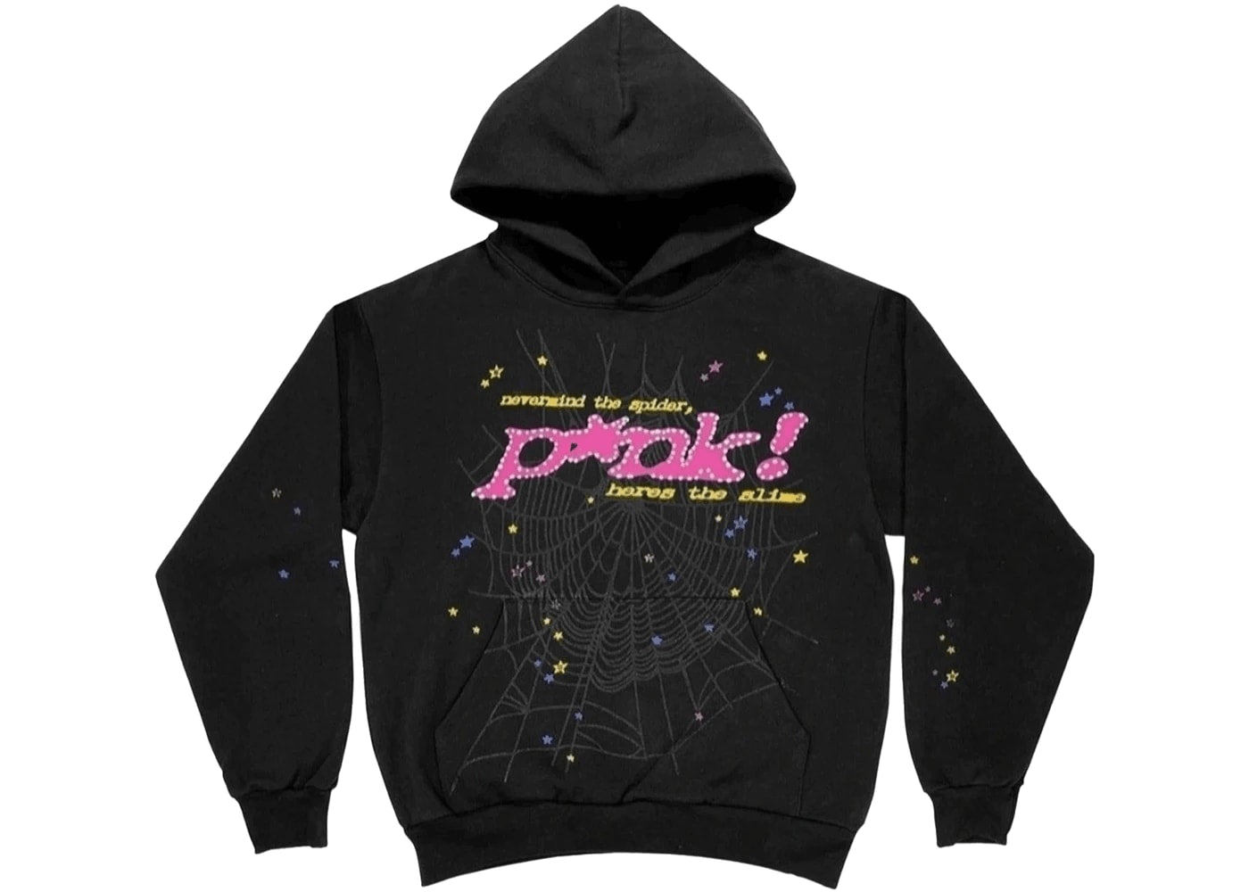 Sp5der P*NK Hoodie Black - Unlocked Vault Inc